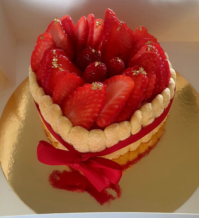 Charlotte aux fraises