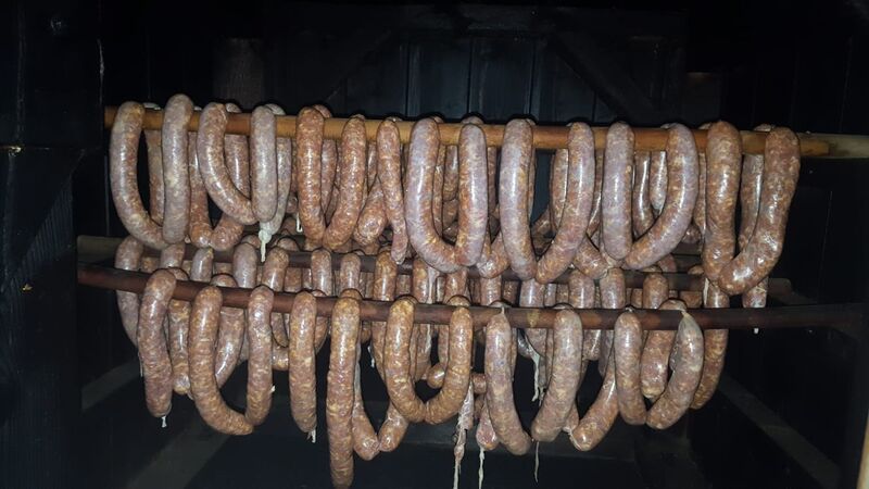 Naše klobásky pred údením