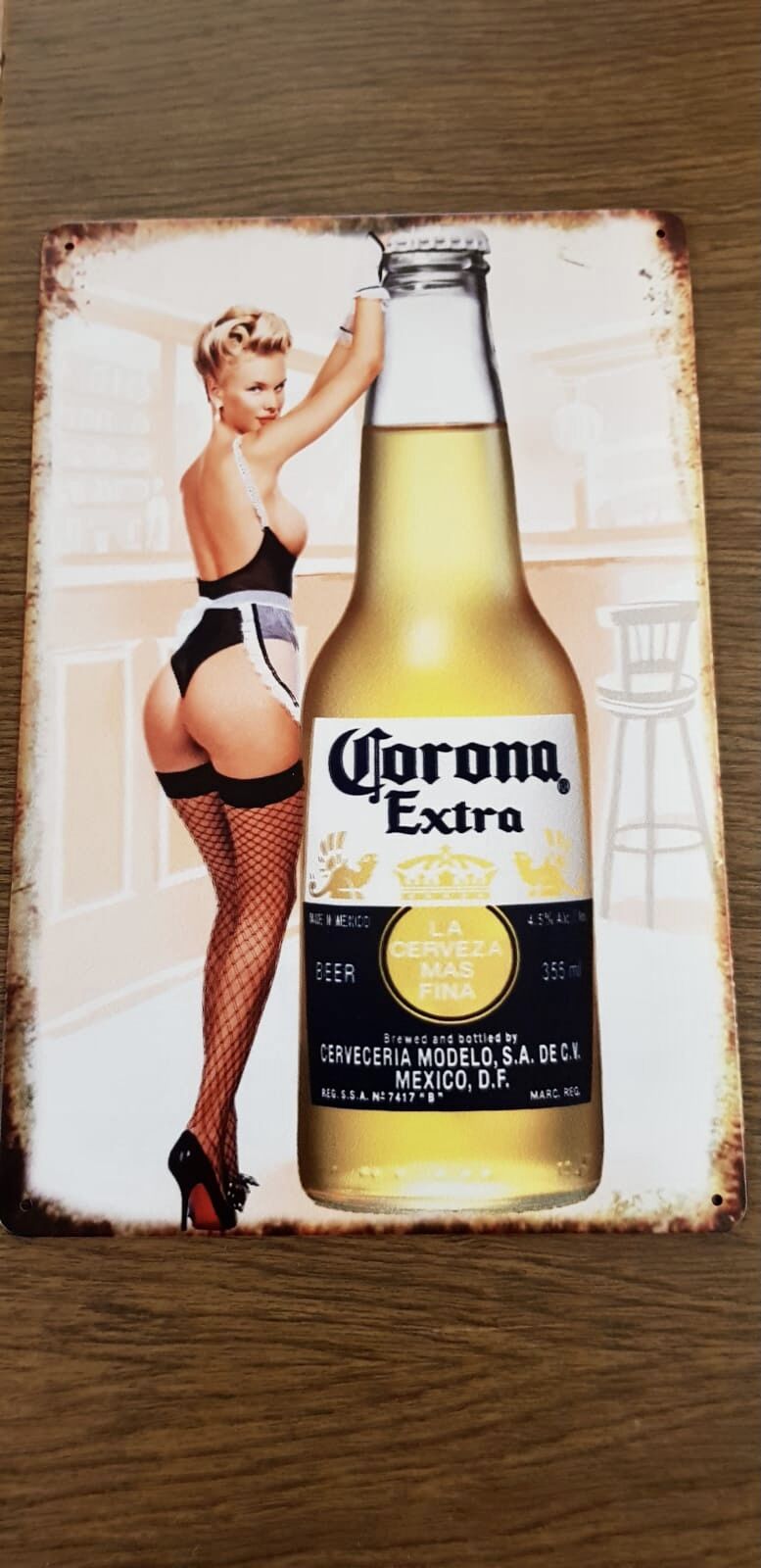 Plaque émaillée Corona