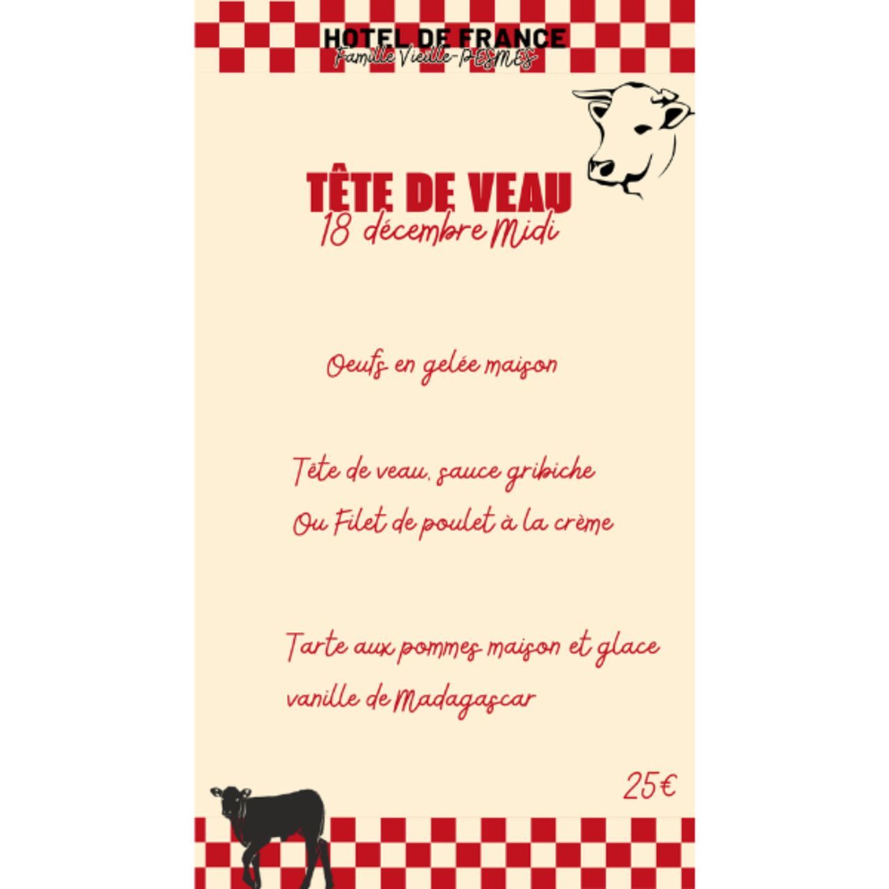 Voir la carte dans nos Menus