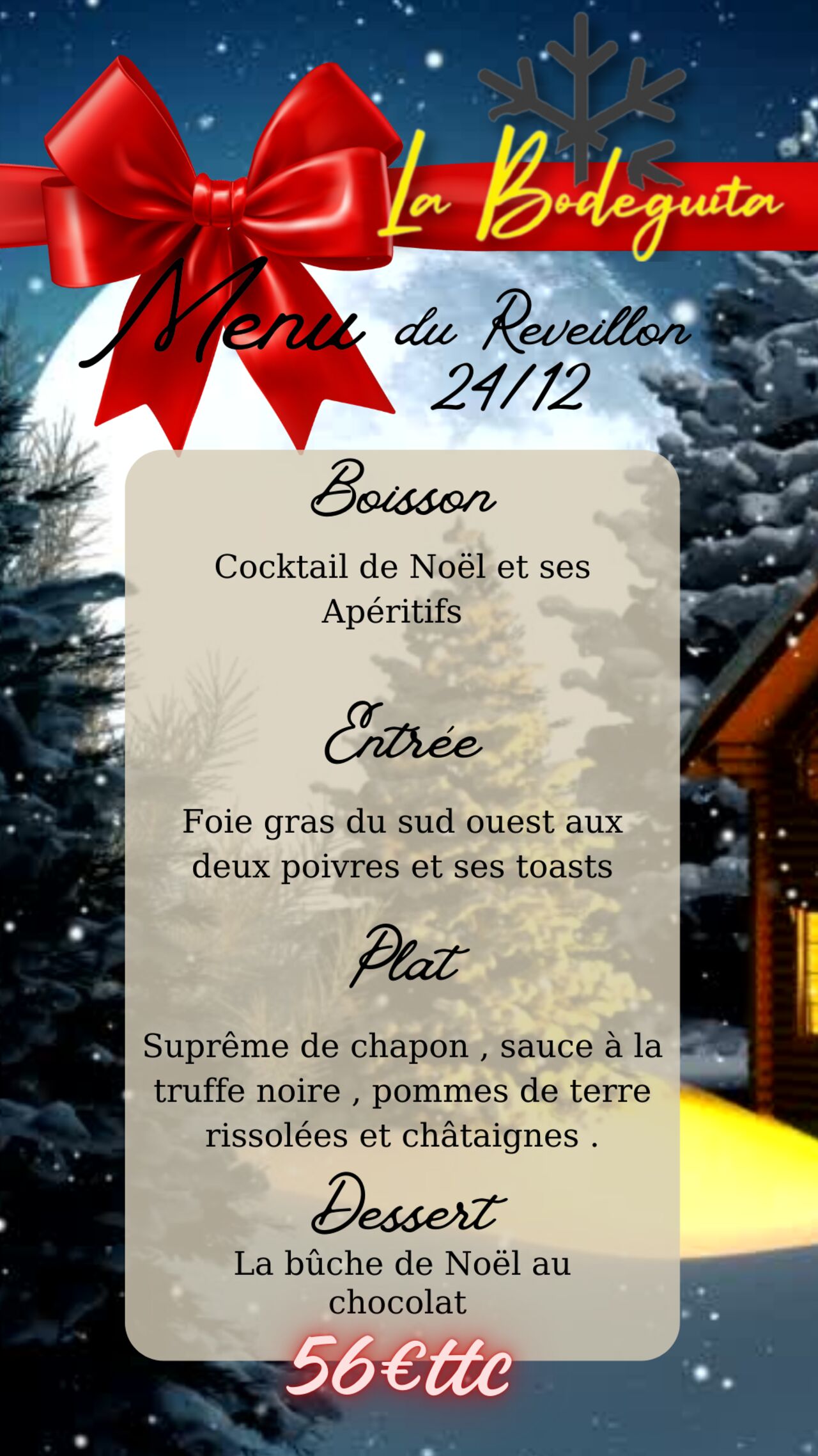 Menu de NOEL 24/12/2025