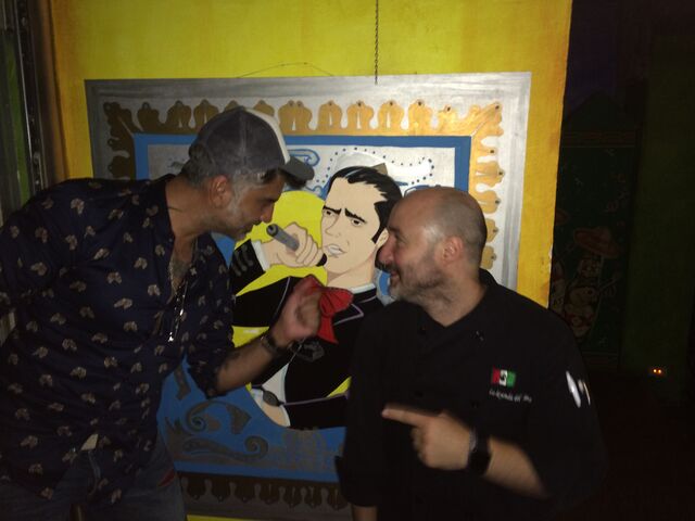 Alejandro Fernandez con Carlos Figura 