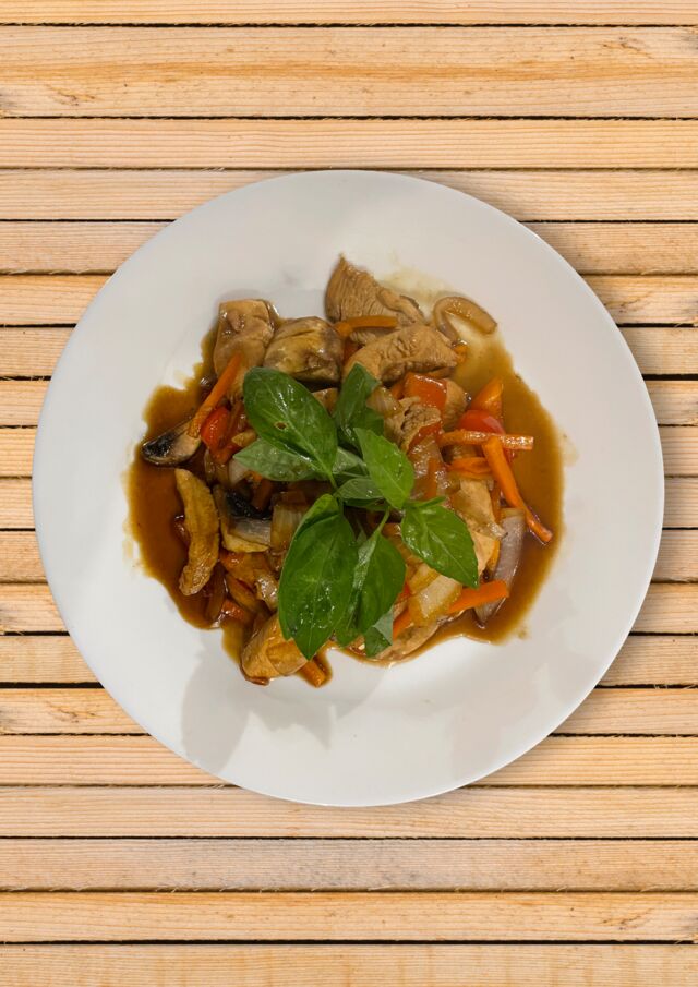 Wok basilic(boeuf ou Poulet)