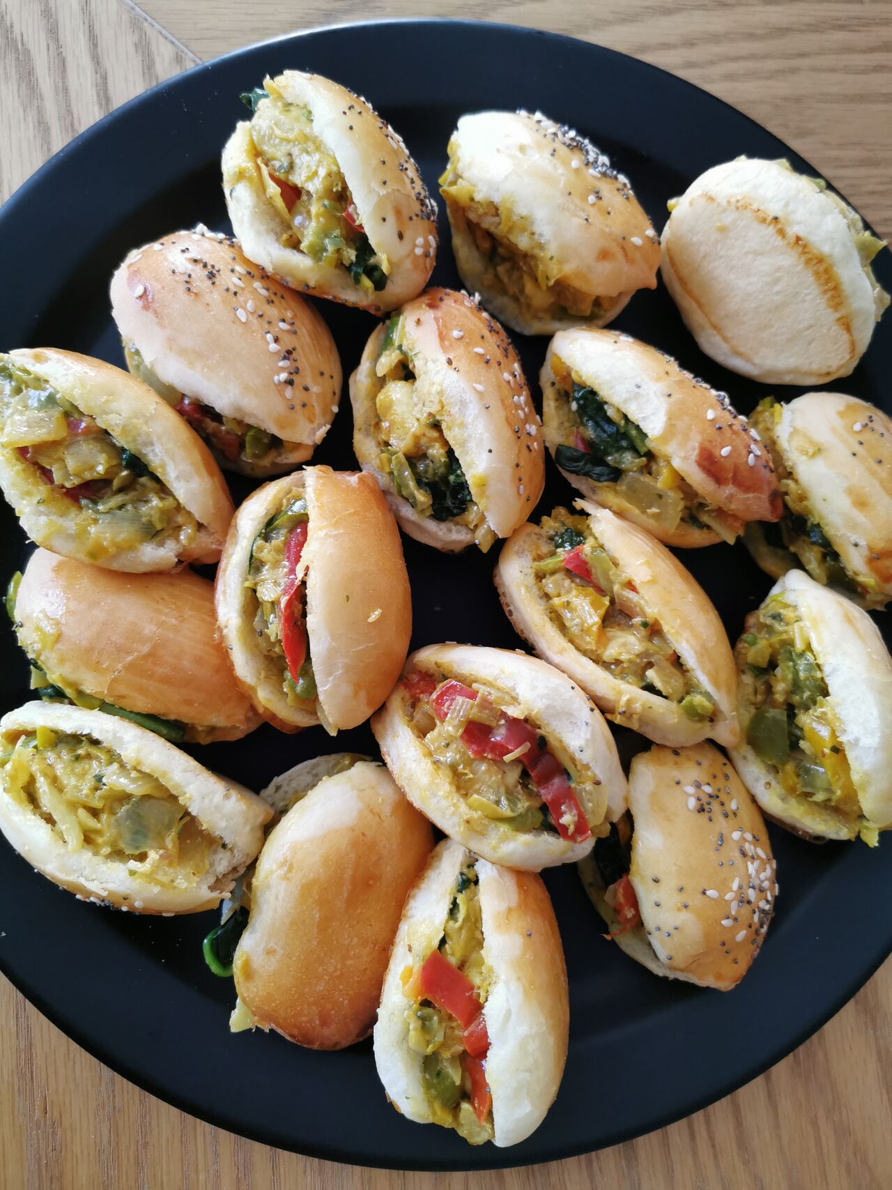 Petits pains maison aux légumes 