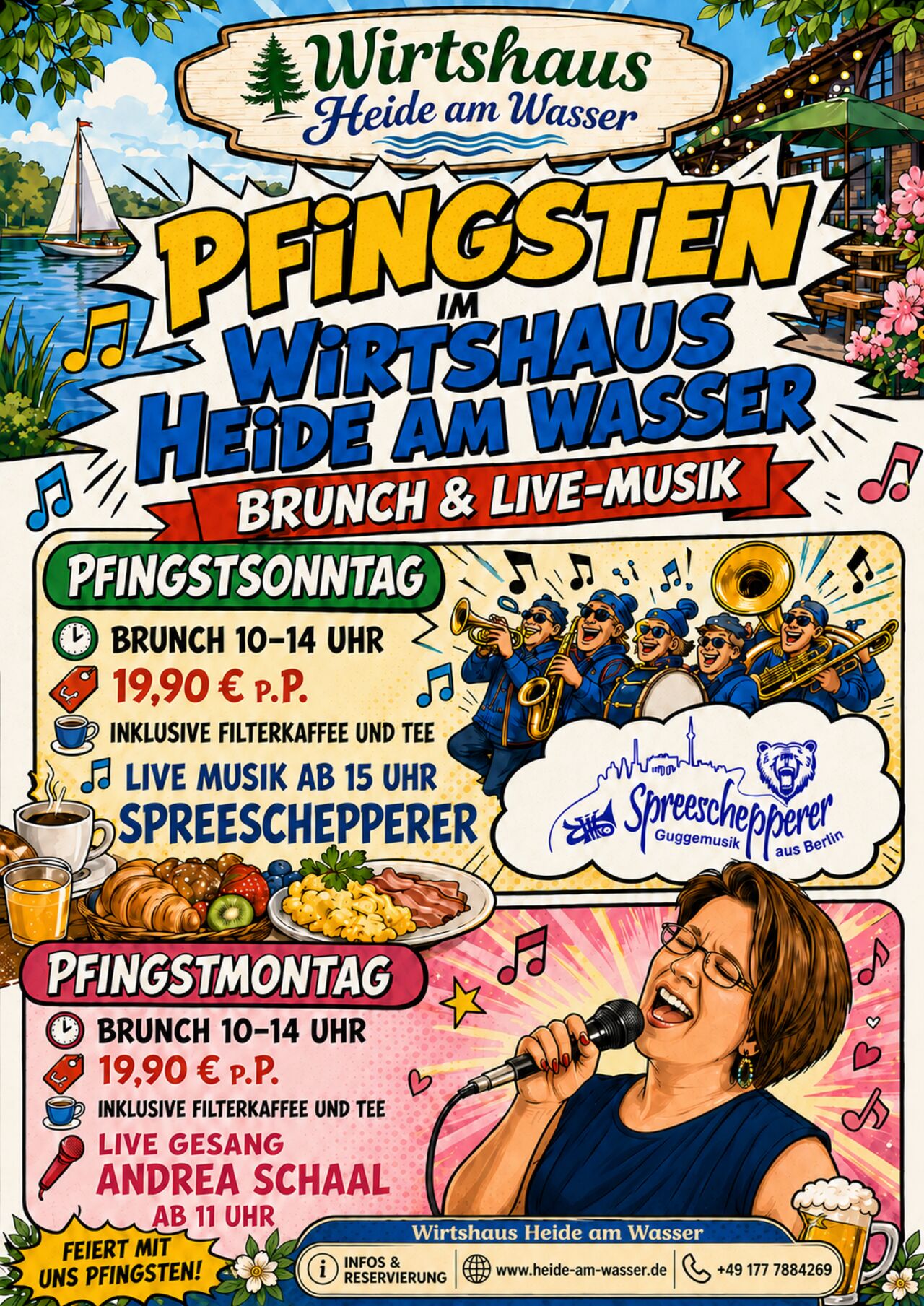 Brunch 24.05. Pfingstsonntag und 25.05. Pfingstmontag