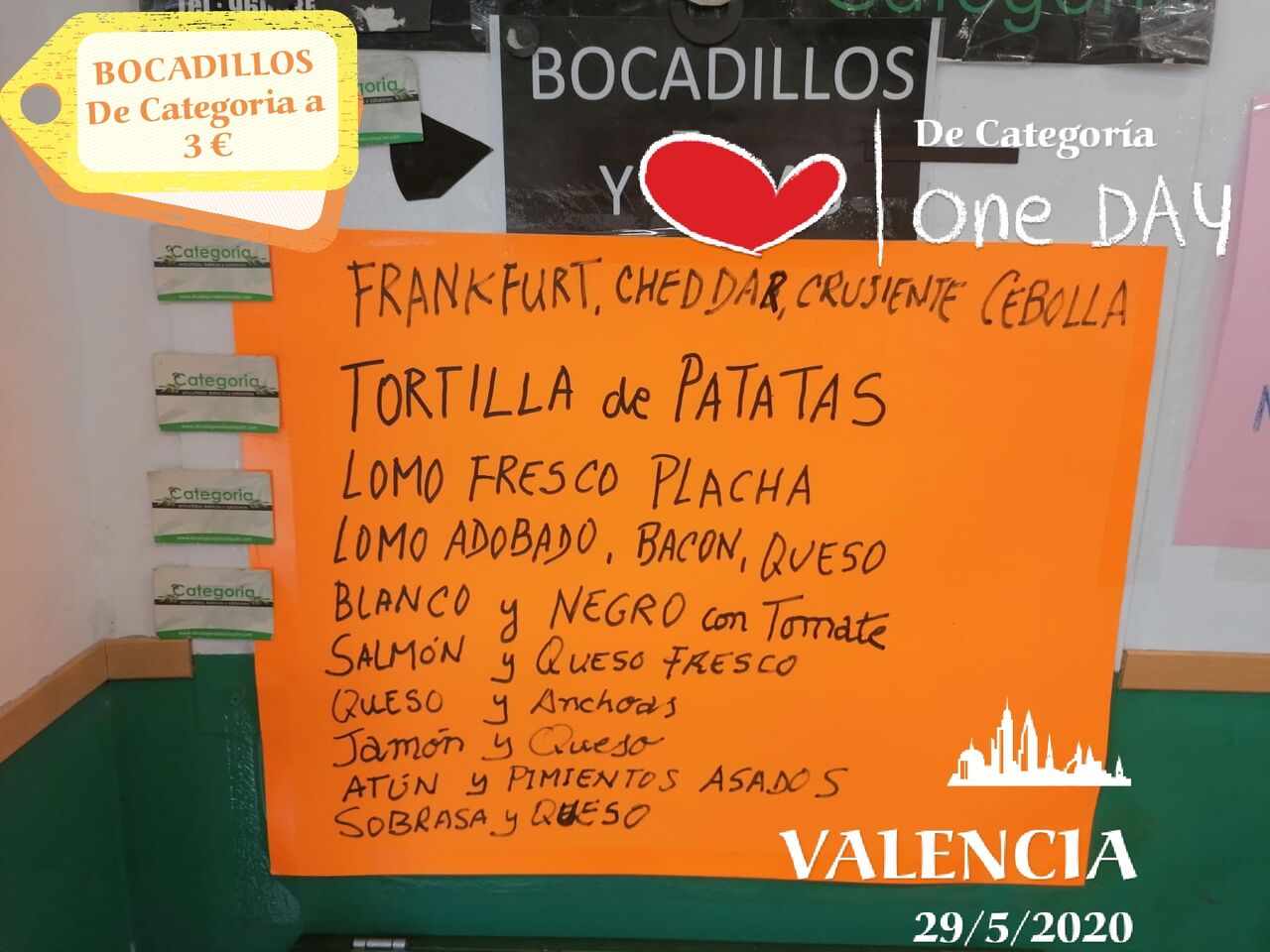 NUESTROS BOCADILLO A LA CARTA