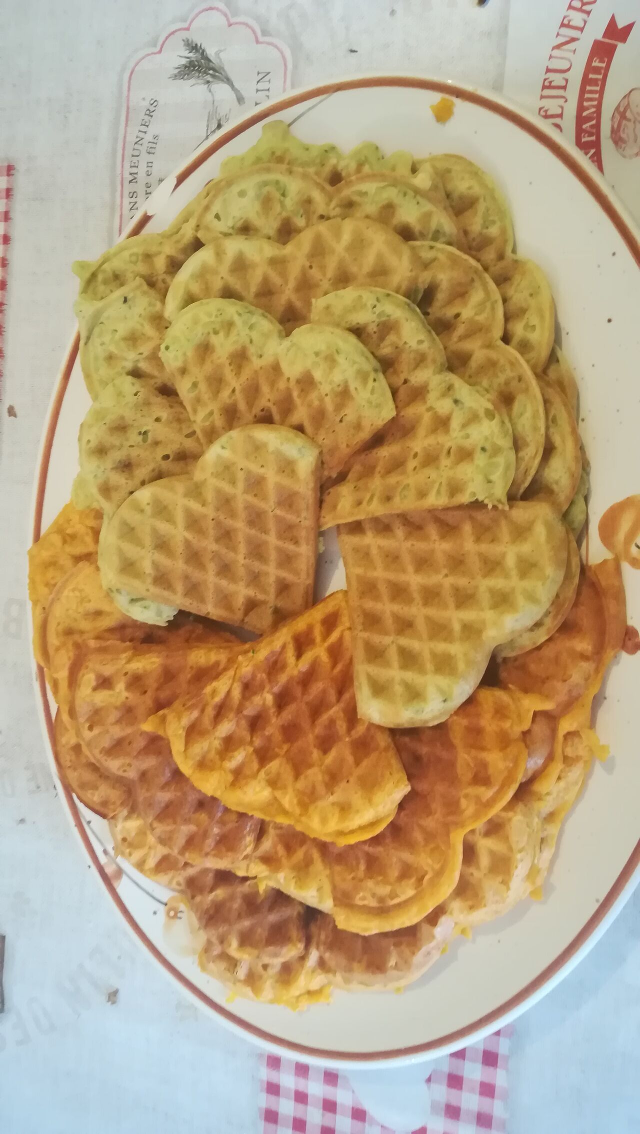 Gauffre de légumes 
