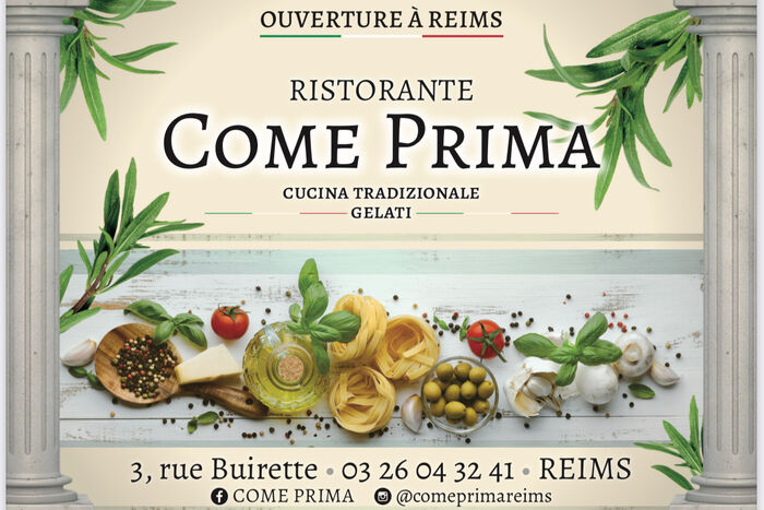 COME PRIMA - REIMS | Italian cuisine near me | Book now