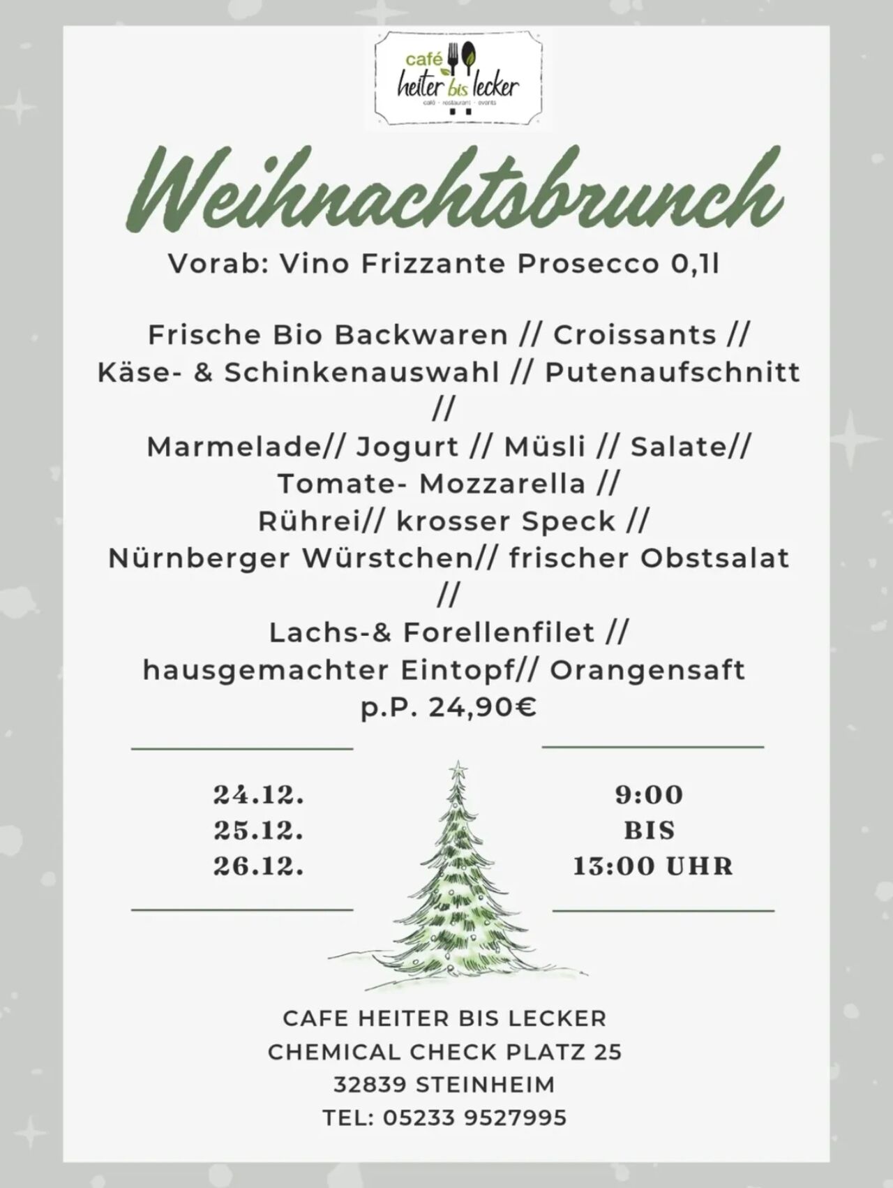 Es weihnachtent im Café
