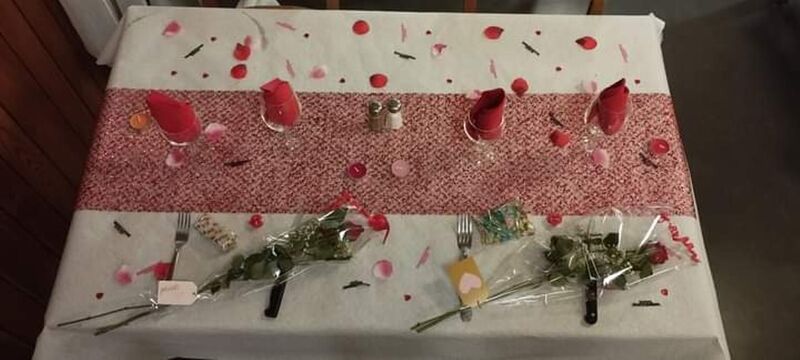 Table St Valentin