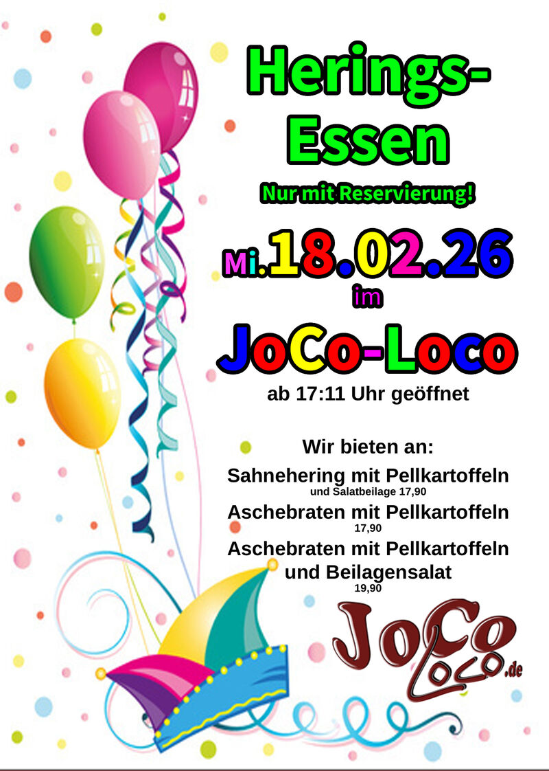 Heringsessen im JoCo-Loco