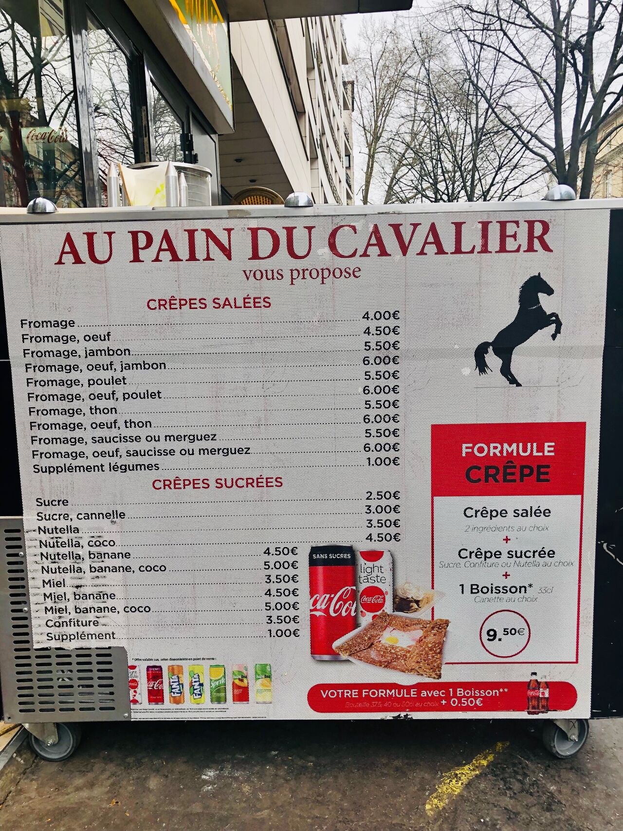 Crêpes sucrées et salées aux choix 