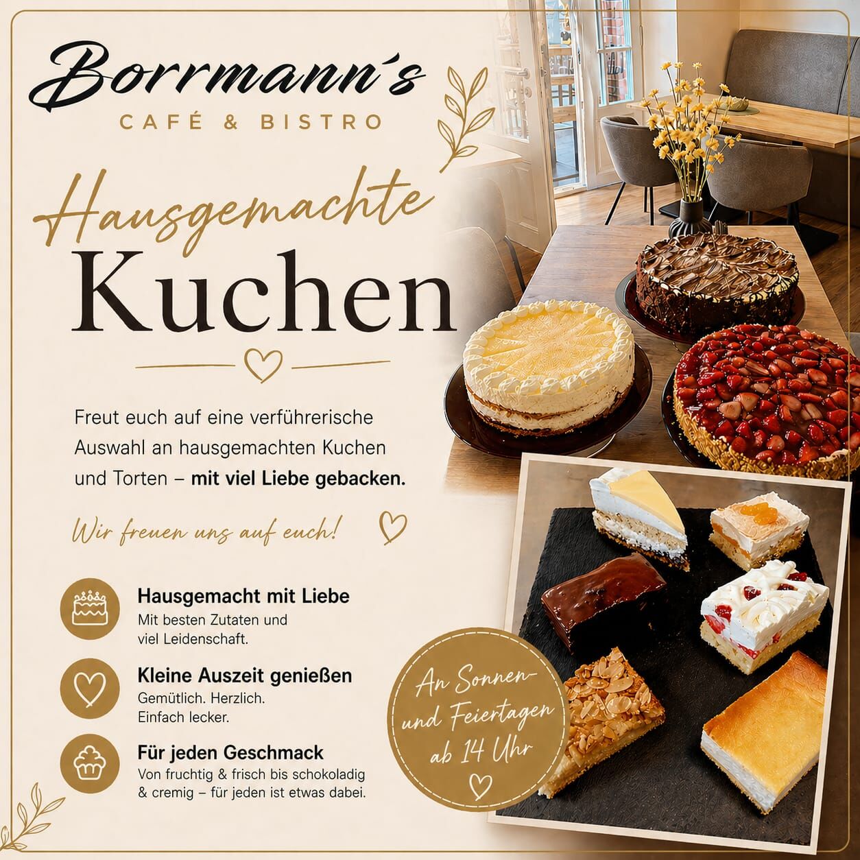 hausgemachte Kuchen