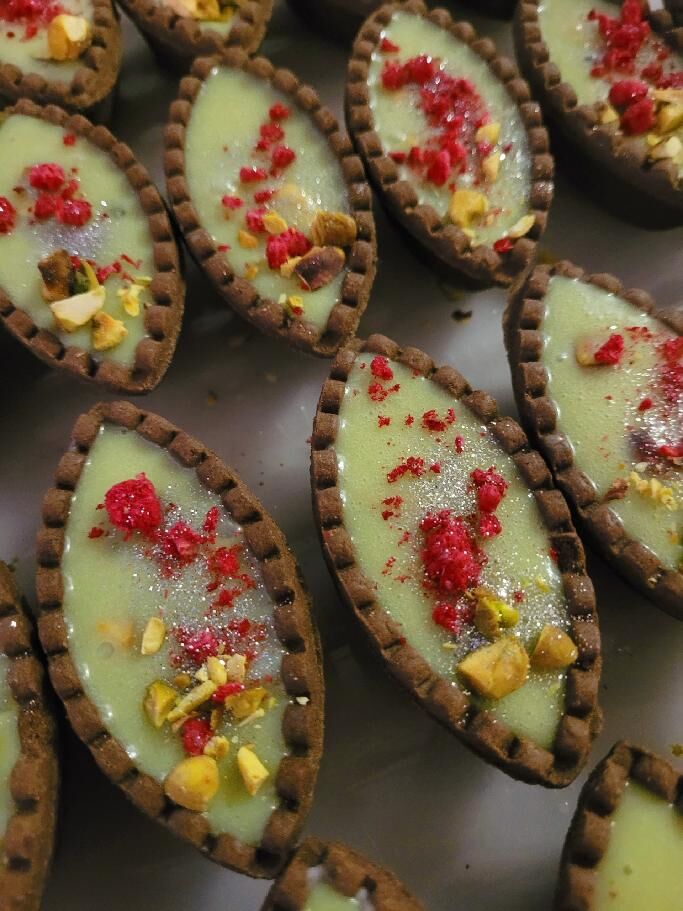 Pistáciové lodičky - tartaletky