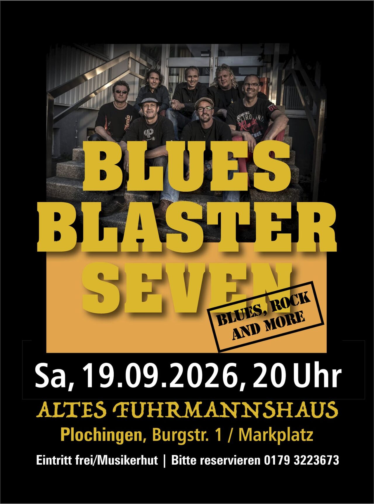 19.09.2026, Samstag: "Blues Blaster Seven"