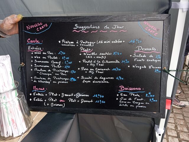 Menu à partir du 09/11/2025