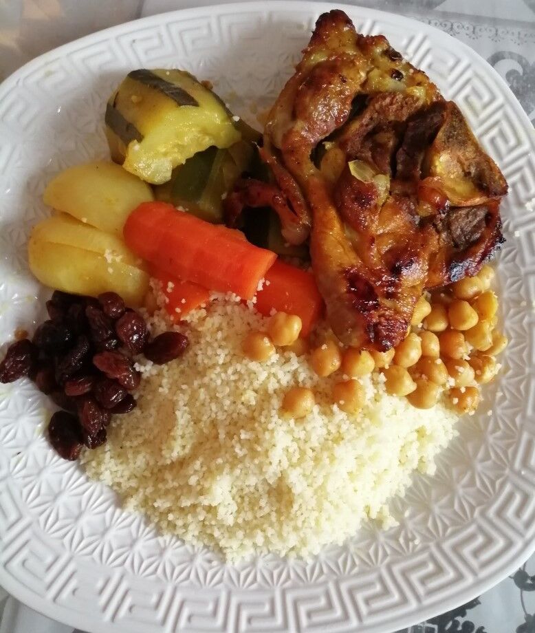 Couscous légumes Agneau