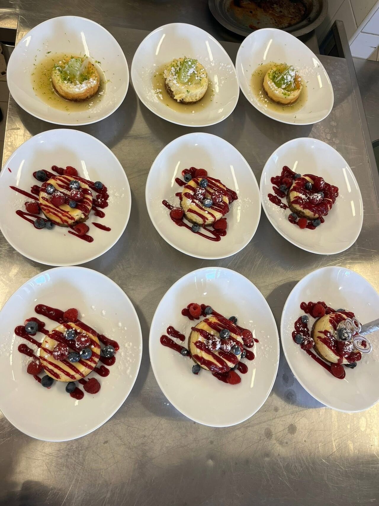 cheesecake fruits rouges et cheesecake citron