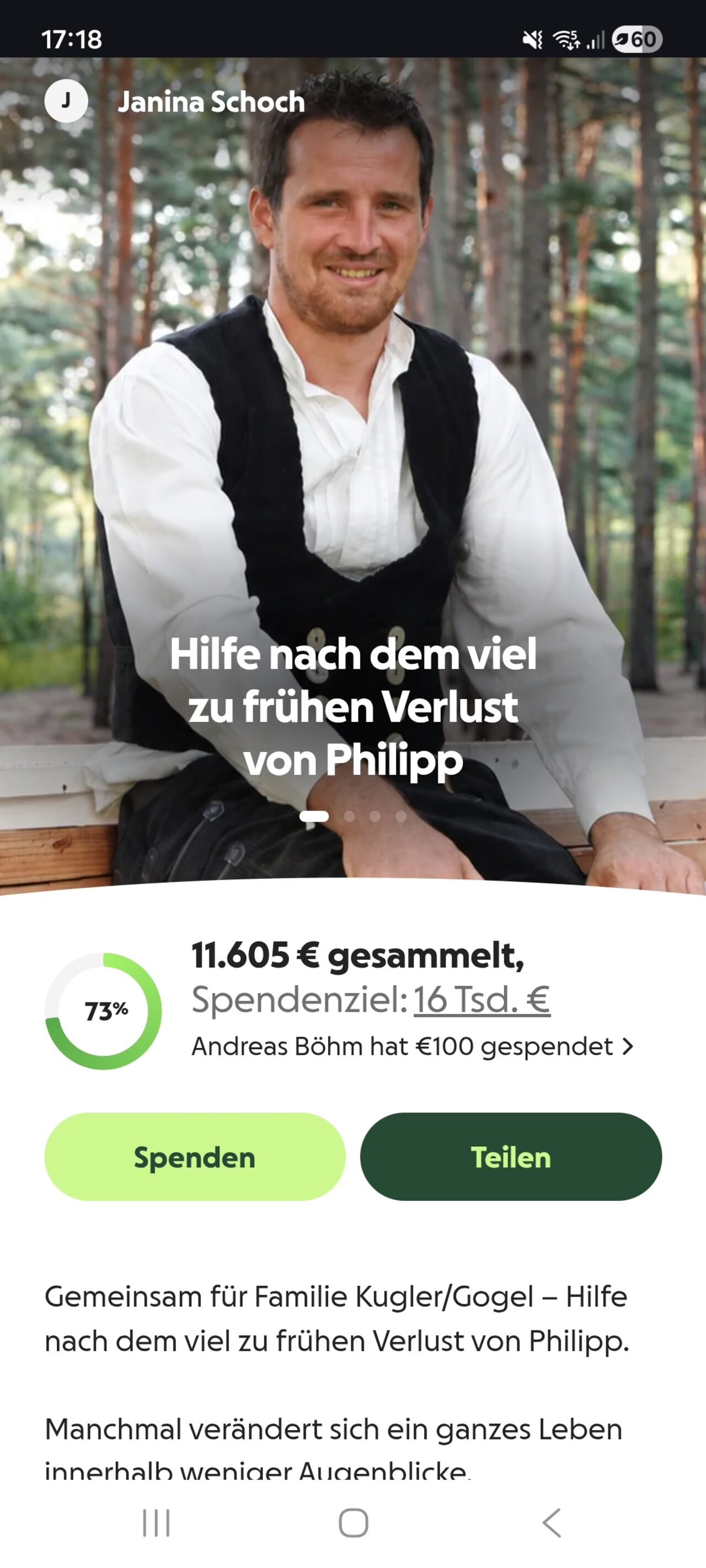 Spendenaufruf