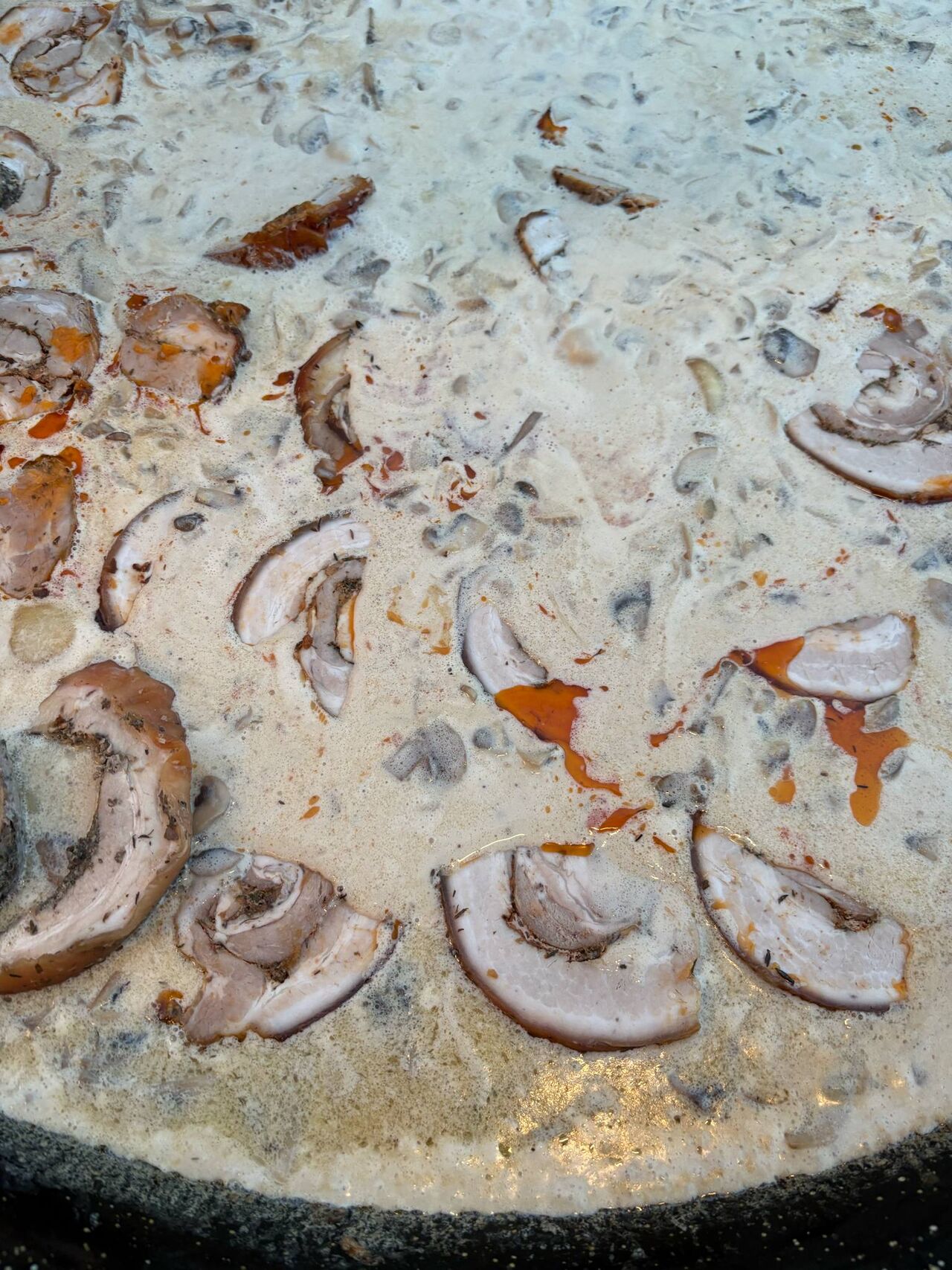 Porchetta sauce forestière 