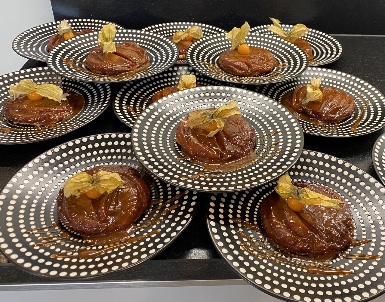 Tatin de poires caramel beurre salé