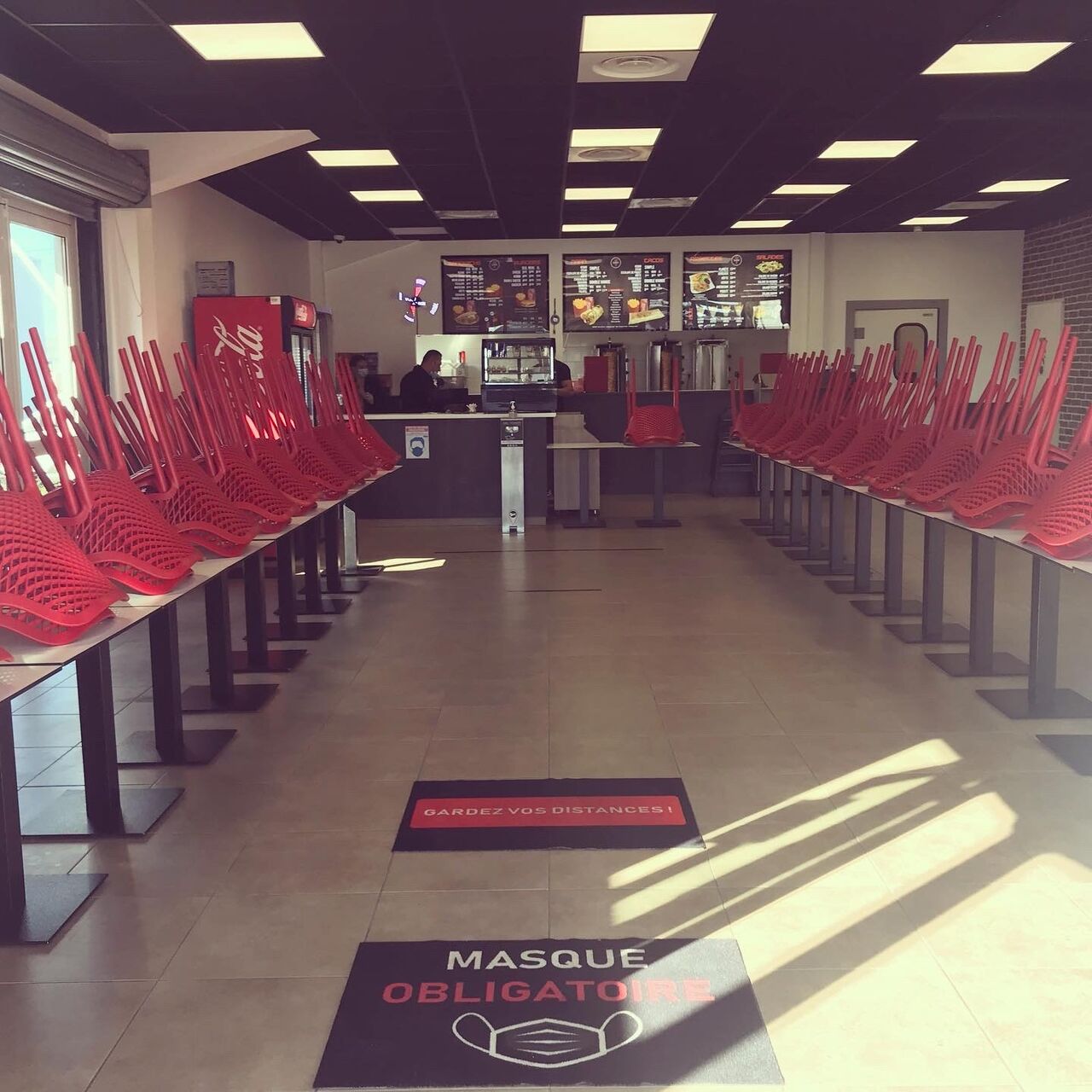 Notre salle durant la crise sanitaire 