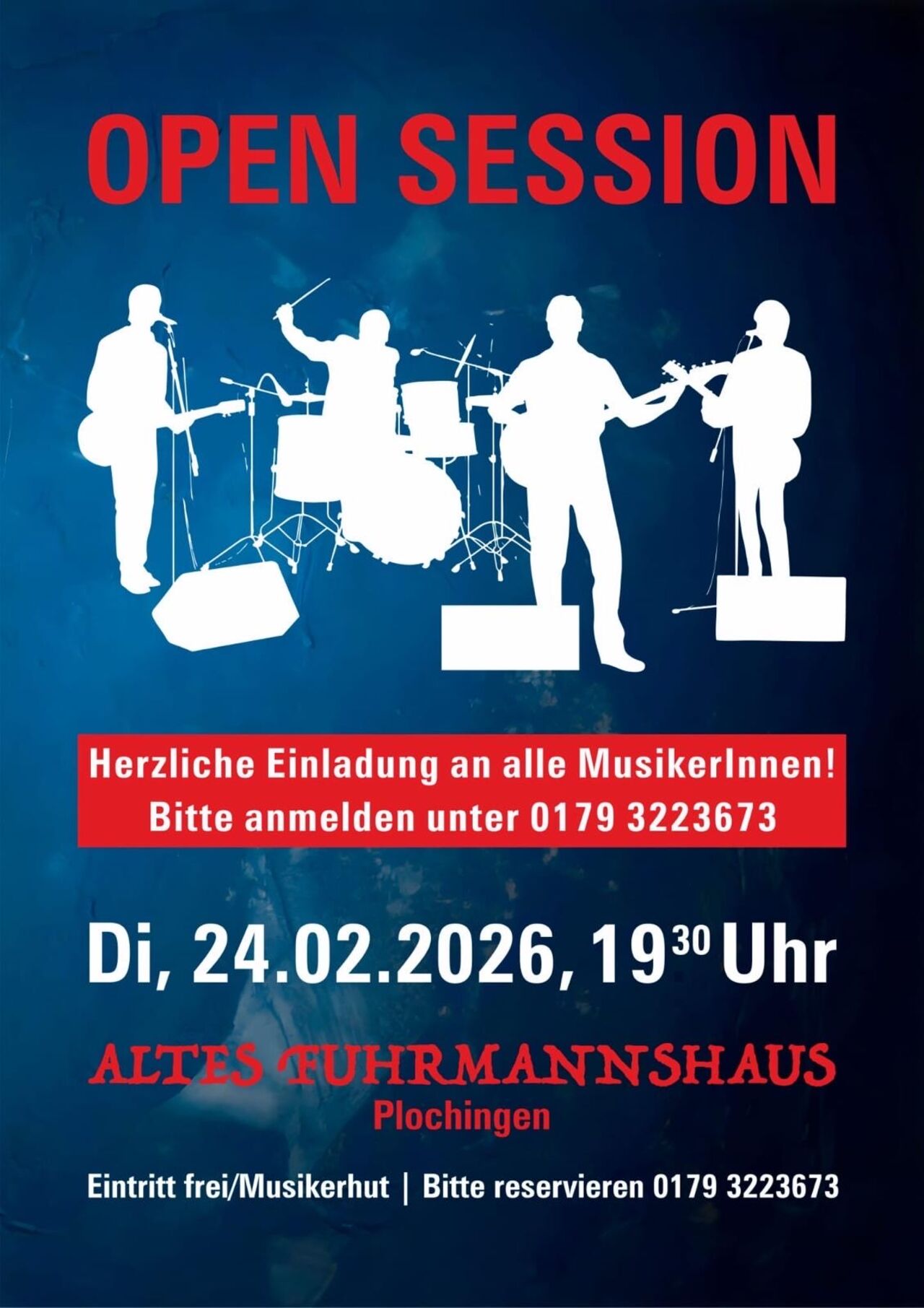 OPEN SESSION: 24.02.2026, Dienstag ab 19:30 Uhr