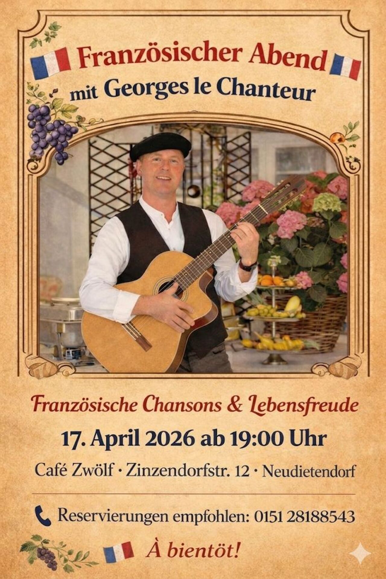 Französischer Abend mit Georges le Chanteur