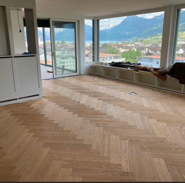 Posa della pavimentazione terminata