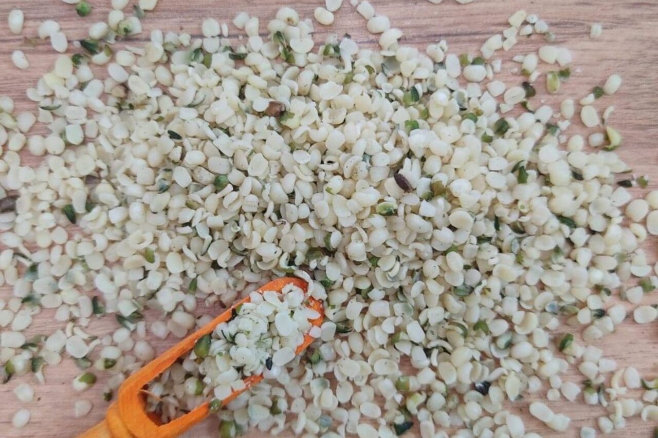 Les graines de chanvre décortiquées