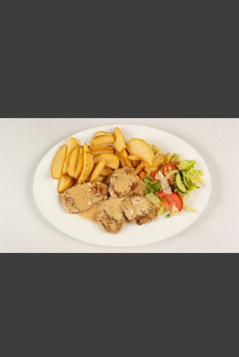 Vepřové medailonky na zeleném pepři