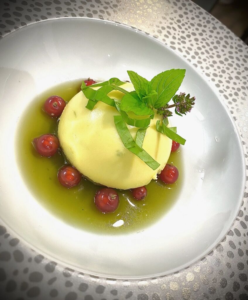 Dôme citron et herbes fraîches