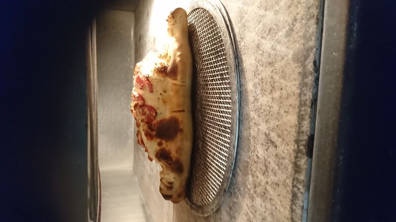 Calzone en cuisson 