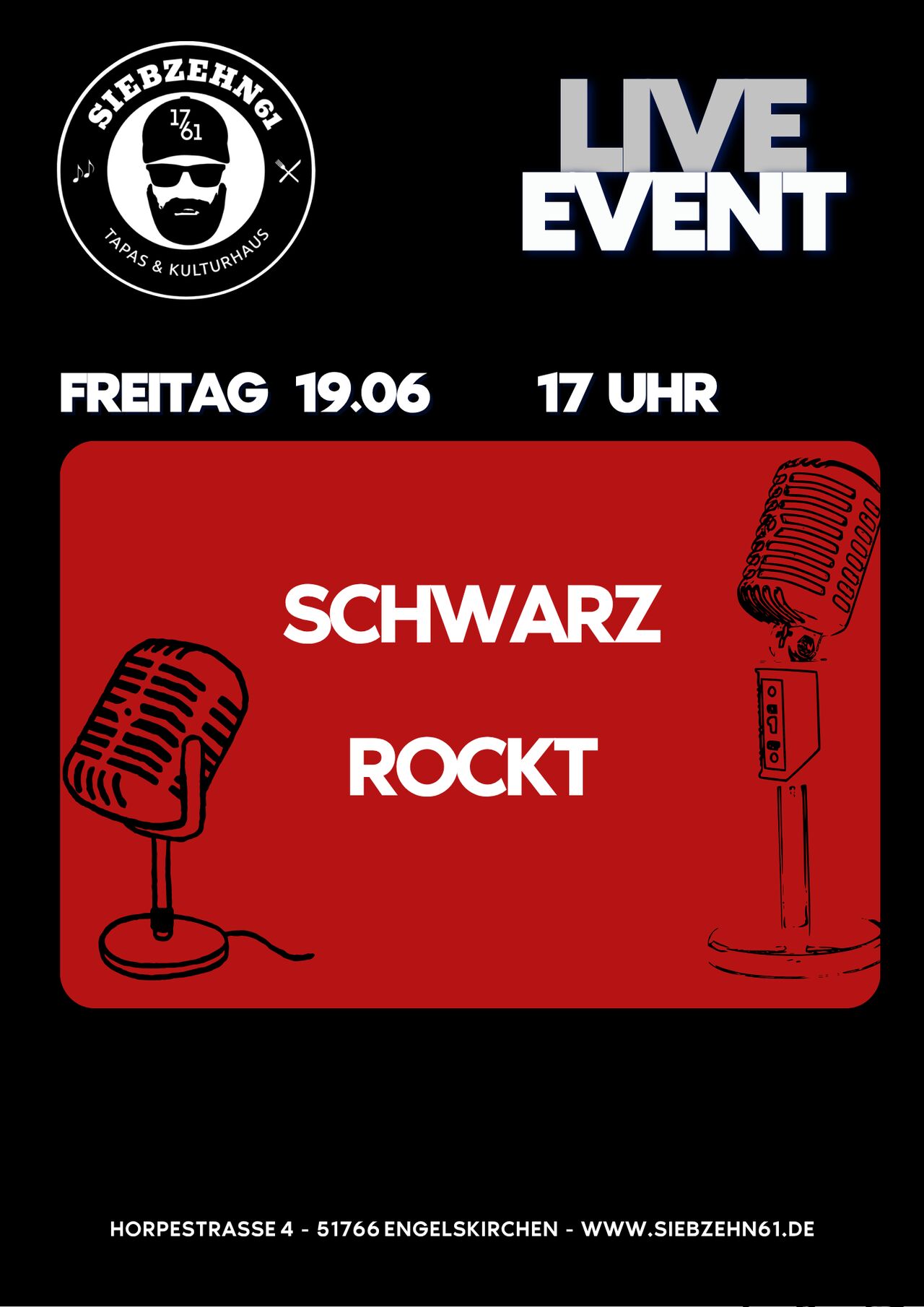 Fr. 19. Juni Schwarz rockt!