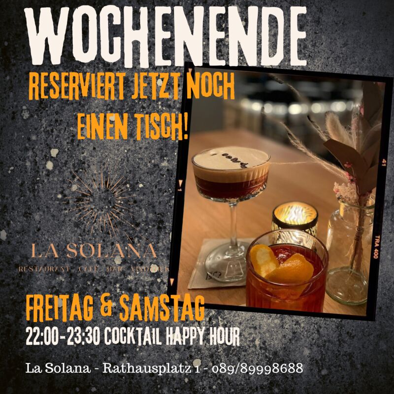 Unsere Cocktail Happy Hour