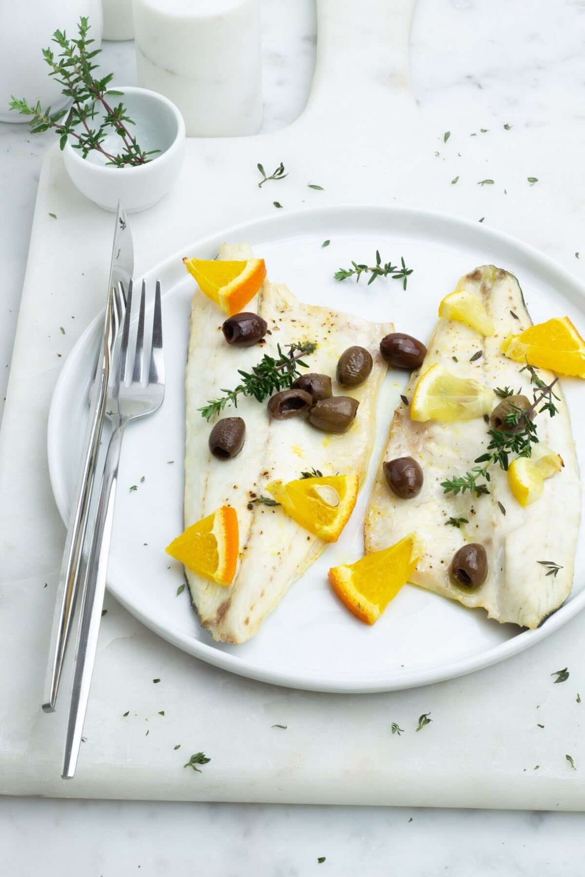 Filet vom wolfsbarsch