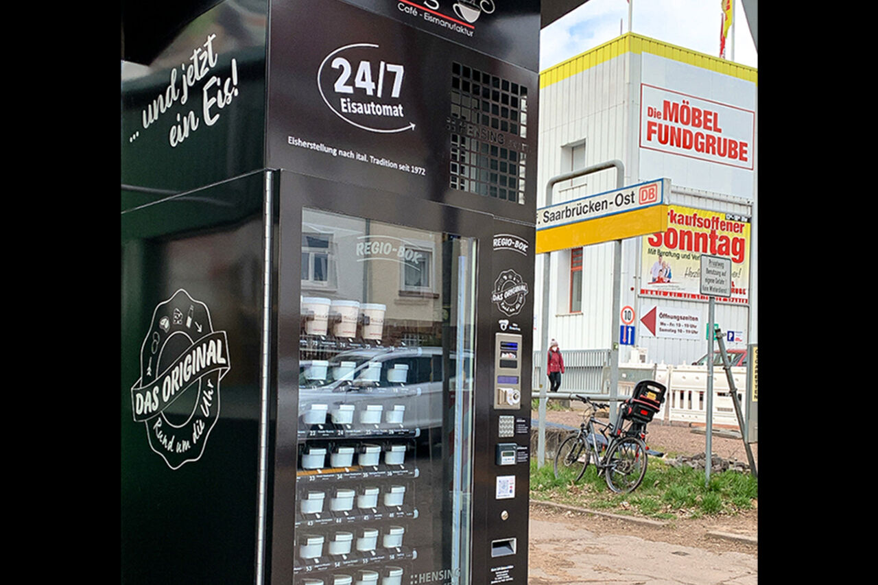 Unser 24/7 Eisautomat in Saarbrücken