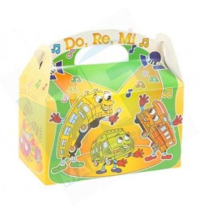 BOX MENU ENFANT : composée de frites , fricadelle ou 4 nuggets , d'une sauce , 1 compote , 1 caprisun et de friandises .