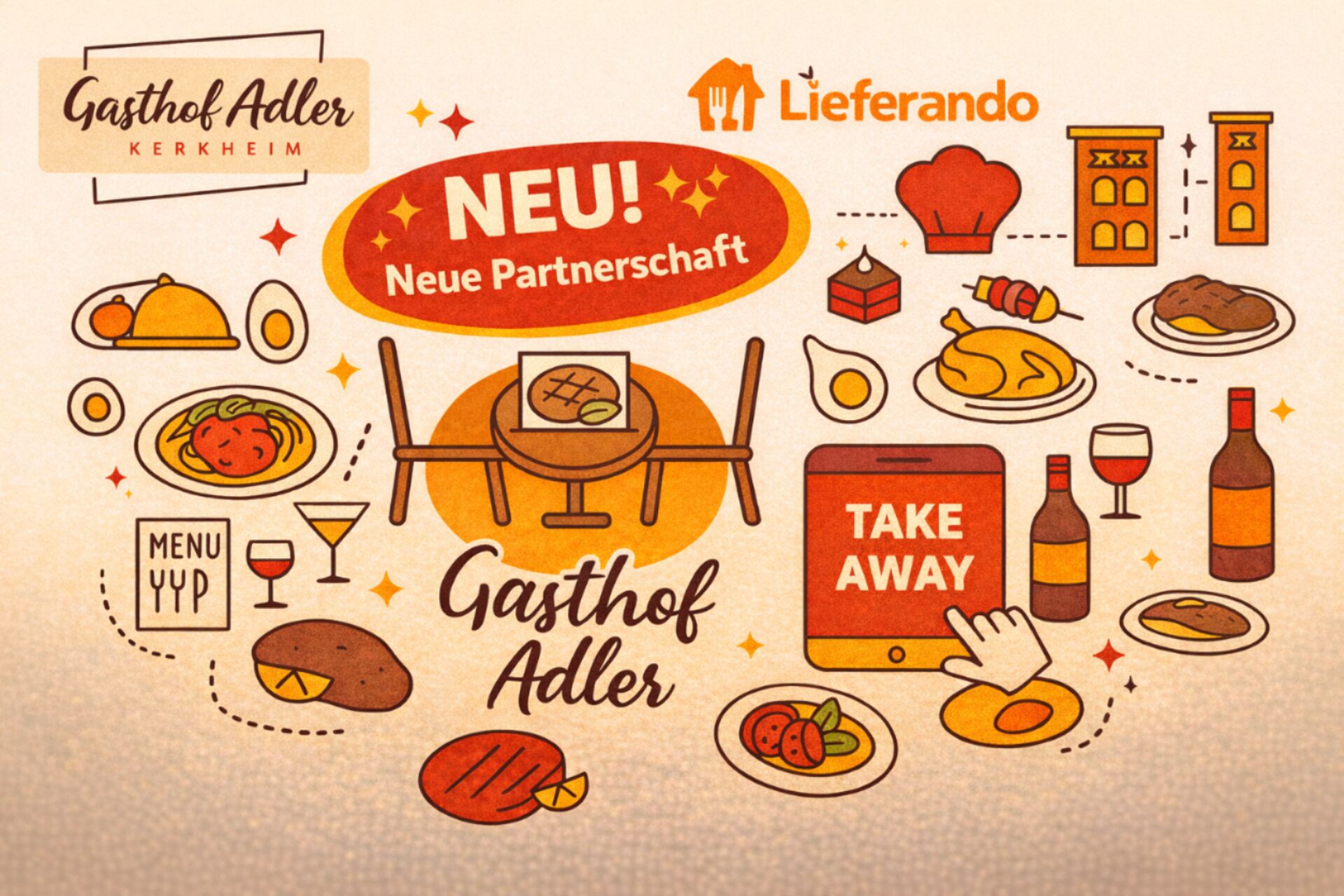 Gasthof Adler Berkheim – bayrisch‑schwäbische Küche, eine Neuheit auf Lieferando im Illertal