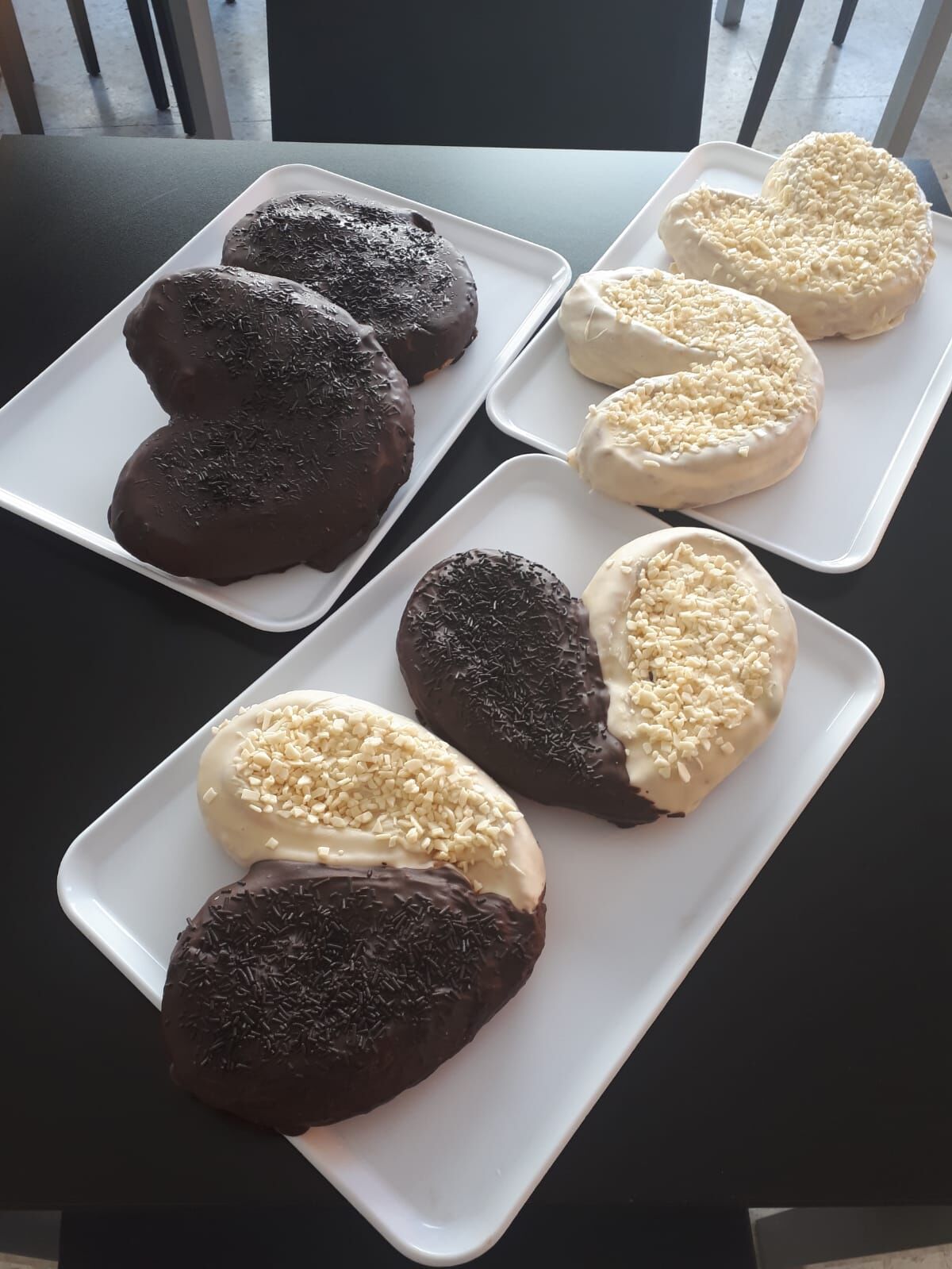 Palmeras mixtas para compartir sabores blancos y negros puro sabor 