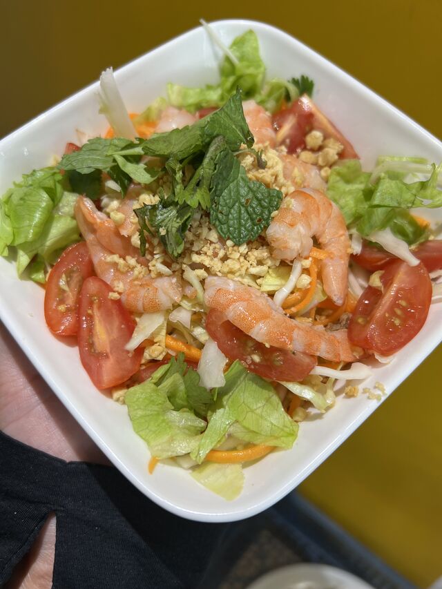 Petite salade de crevette