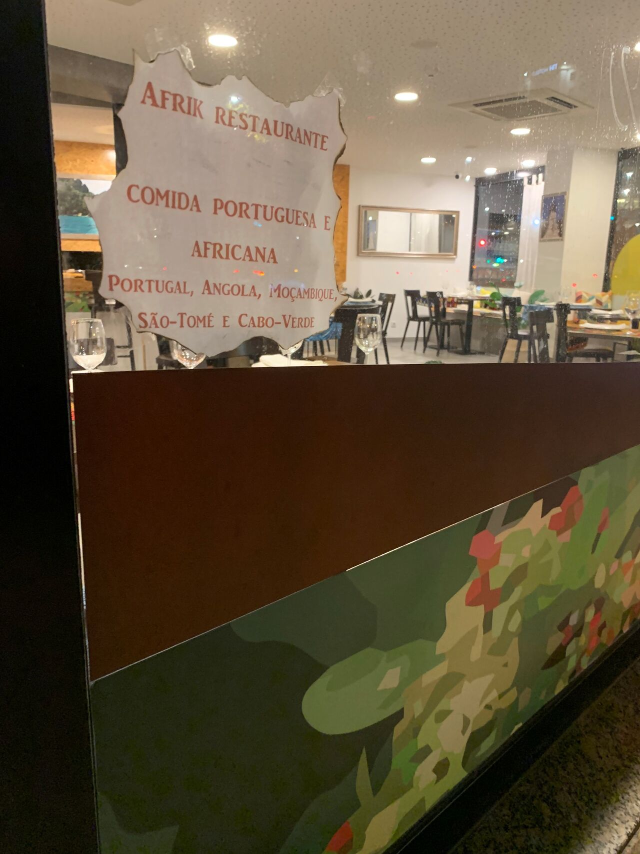 informação na montra