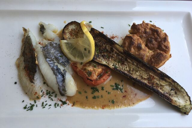 Plat du jour: filet de St pierre beurre d’agrumes légumes rôtis