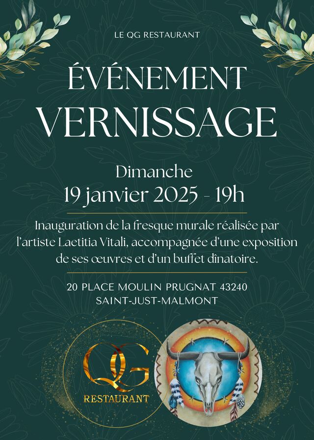 évènement vernissage