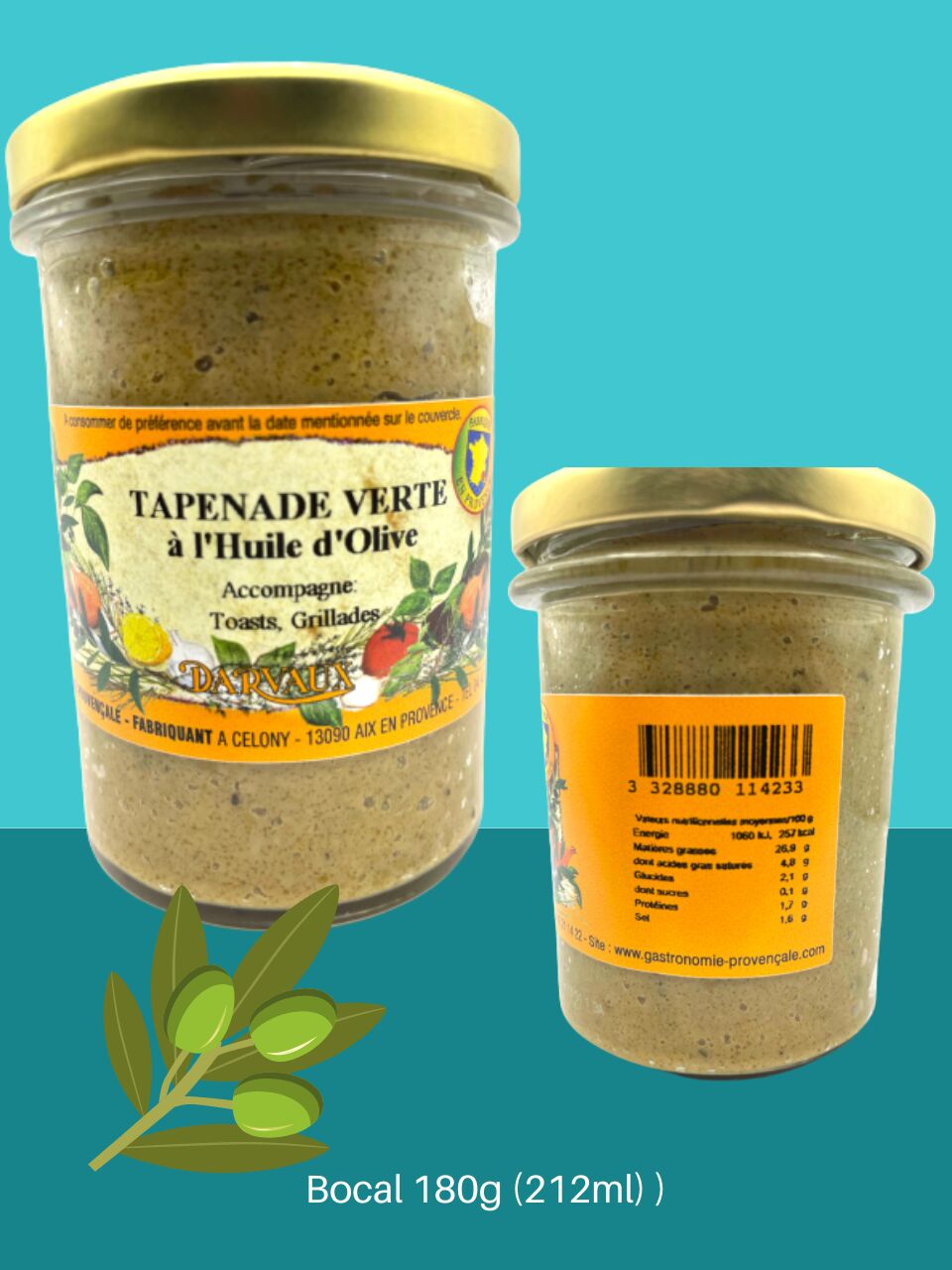 TAPENADE VERTE 180g (212ml)