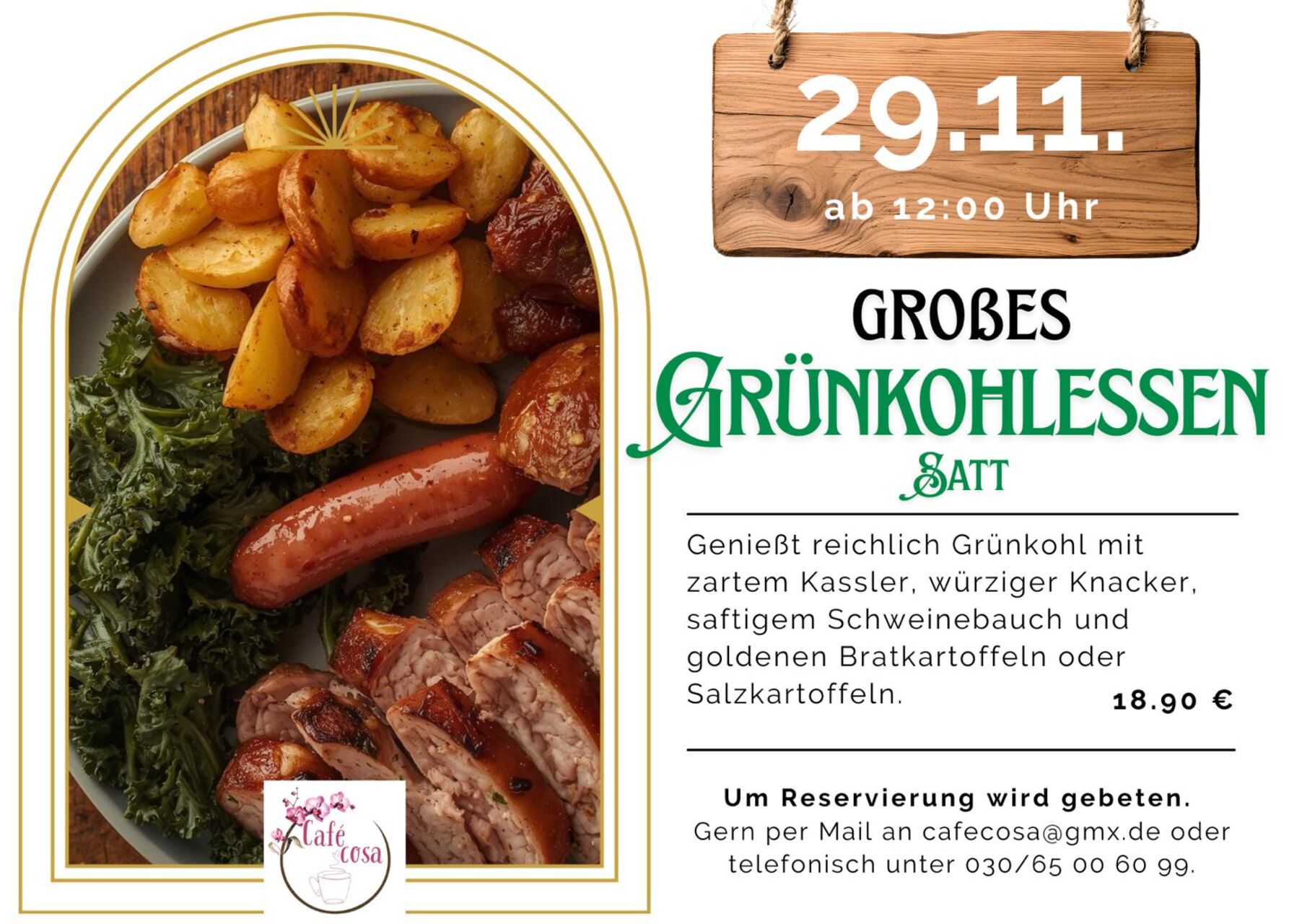 Grünkohlessen satt