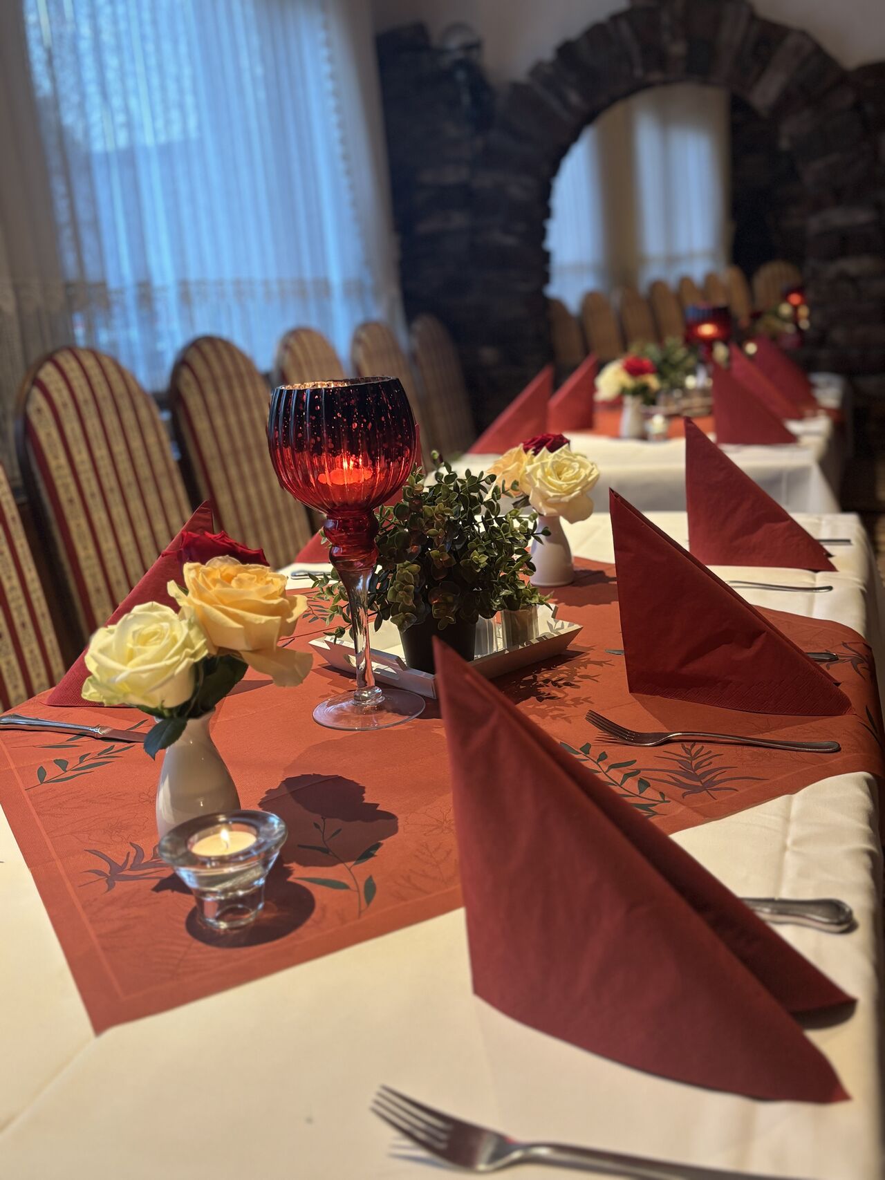 Essen im rustikalen Flair