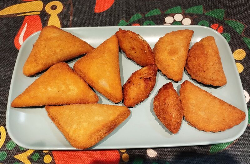 Rissois : de porcelet, morue, crevettes 