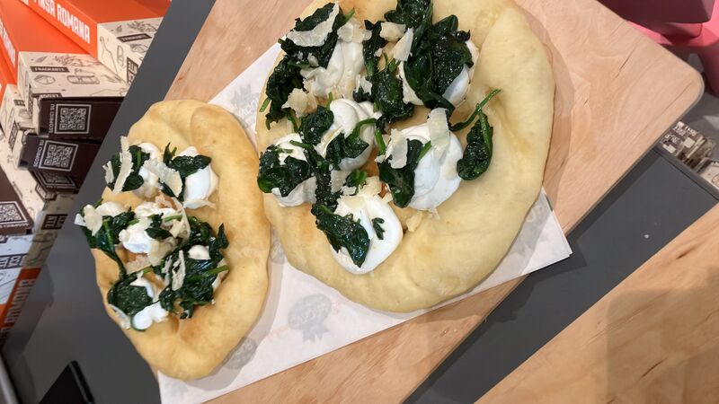 Pizza fritta Ricotta & Spinaci 
