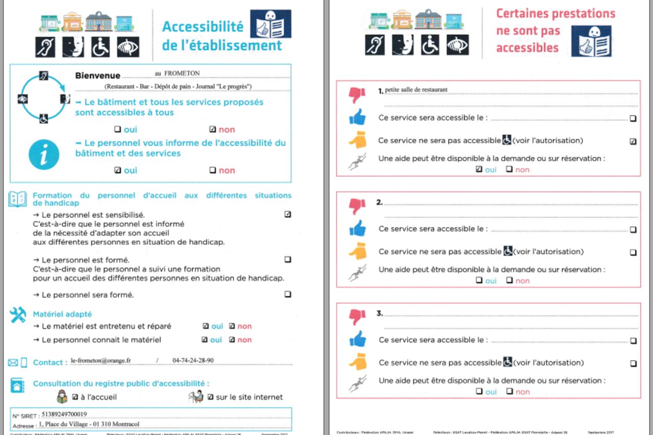 Registre Public d'accessibilité